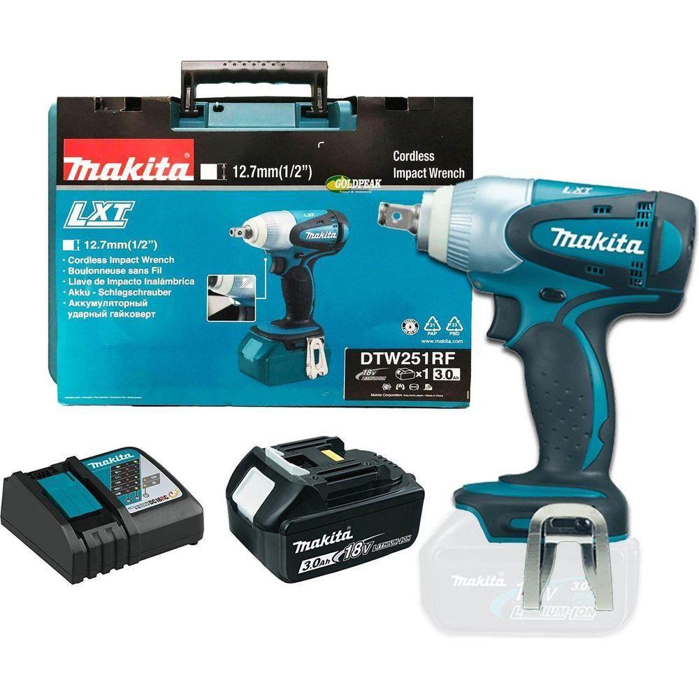 Makita DTW251RF 18V Cordless Impact Wrench (LXT-Series) - Goldpeak Tools PH Makita Makita DTW251RF 18V Cordless Impact Wrench (LXT-Series) - Goldpeak Tools PH Makita